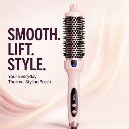 🔥 50% OFF Ionic Thermal Styling Brush ✨ Smooth, Volumize & Style with Ease