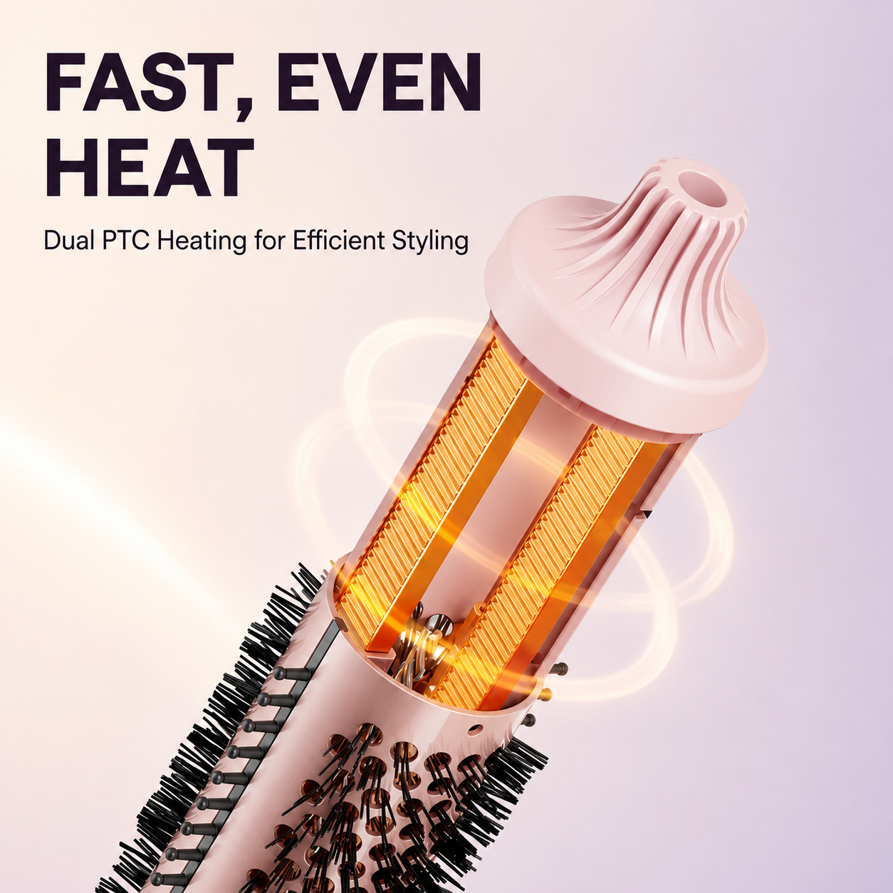 🔥 50% OFF Ionic Thermal Styling Brush ✨ Smooth, Volumize & Style with Ease