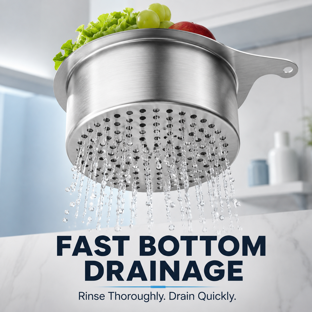 🎯 LIMITED-TIME SALE 🚩 304 Stainless Steel Swan Sink Strainer Basket — Hang, Rinse & Drain with Ease