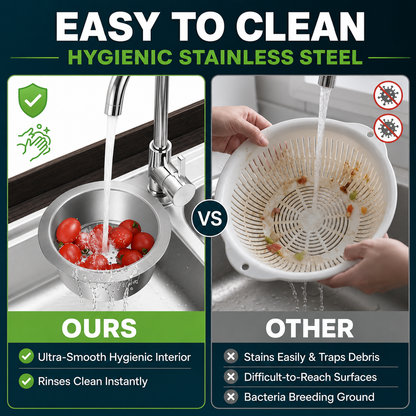 🎯 LIMITED-TIME SALE 🚩 304 Stainless Steel Swan Sink Strainer Basket — Hang, Rinse & Drain with Ease