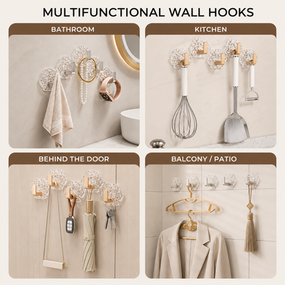 🔥 50% OFF | ✨Invisible Self-Adhesive Storage Hooks 🛠️ Clean, Drill-Free Organization