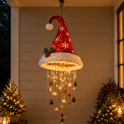 🎄 50% OFF ✨ Glowing Christmas Hanging Chandelier – Festive LED Holiday Décor