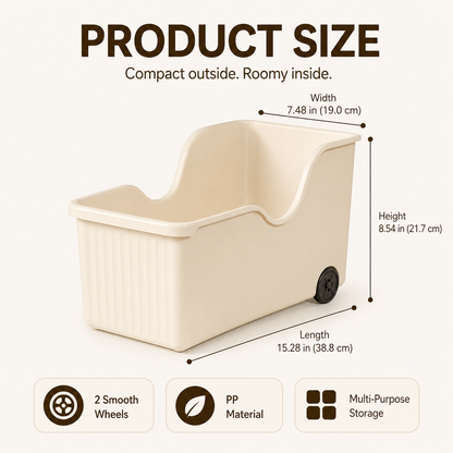 🔥 Limited-Time Sale Rolling Cabinet Storage Bin 🛒 Roll Out, Organize & Grab Easy