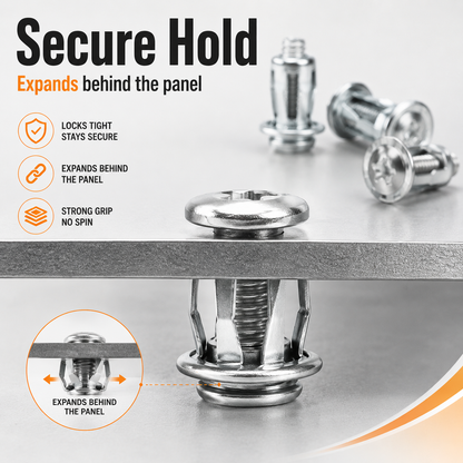 🔩 50% OFF 30/90PCS Rivet Nut Fastener Set — Strong Hold, Easy Install