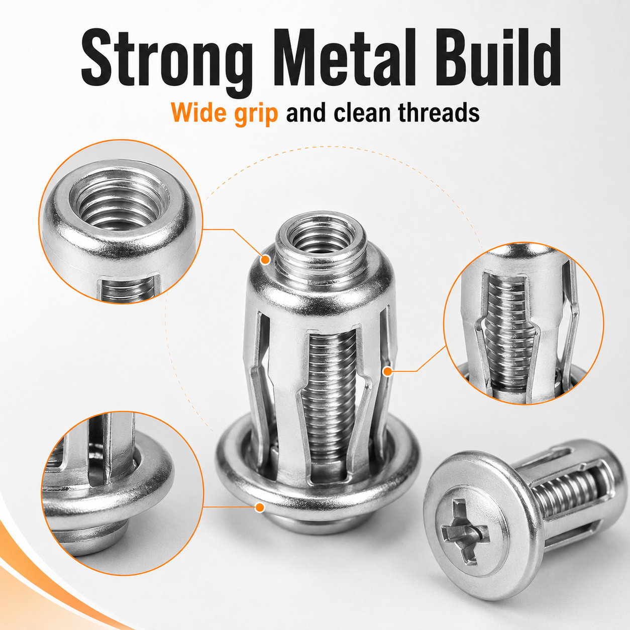 🔩 50% OFF 30/90PCS Rivet Nut Fastener Set — Strong Hold, Easy Install