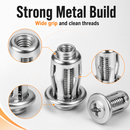 🔩 50% OFF 30/90PCS Rivet Nut Fastener Set — Strong Hold, Easy Install