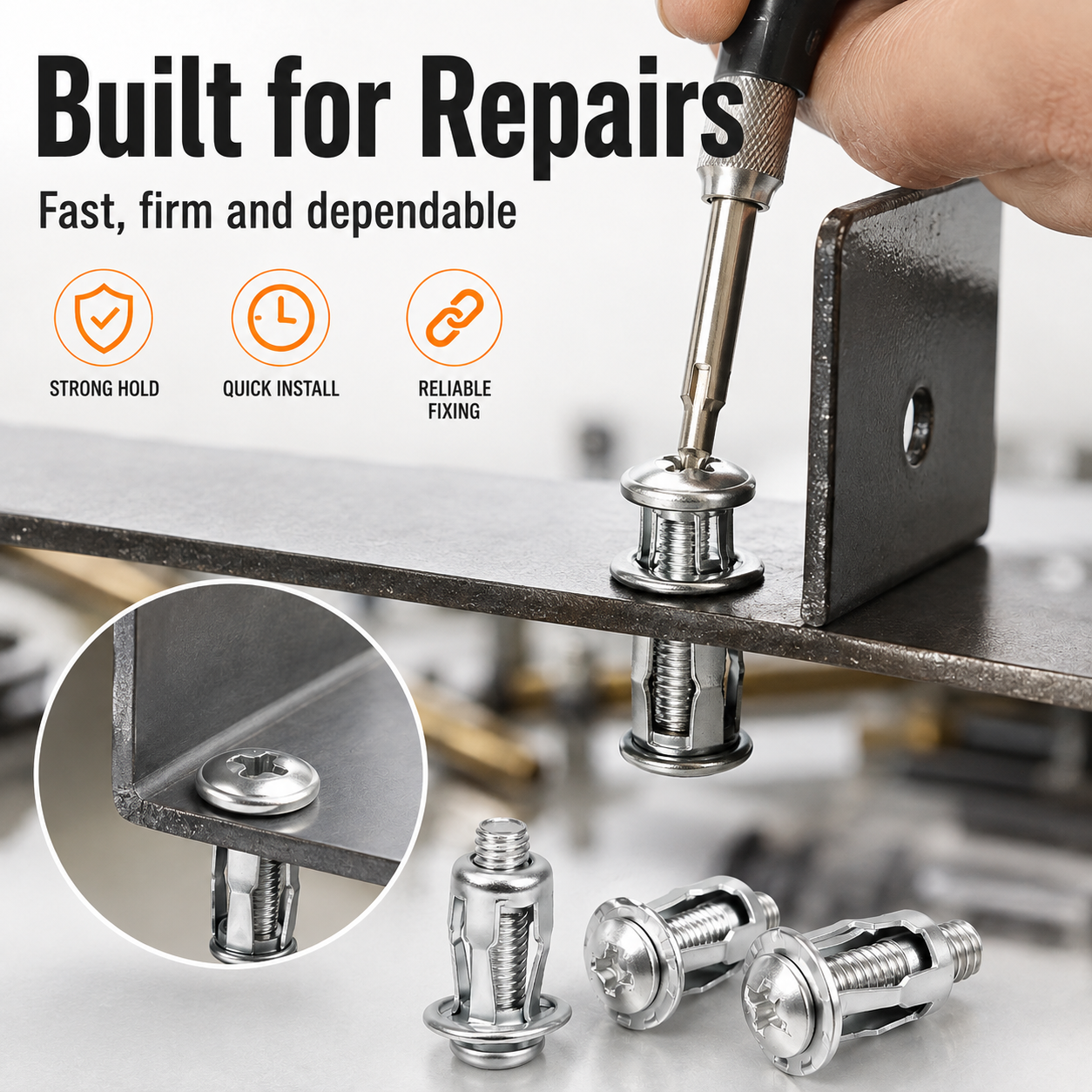 🔩 50% OFF 30/90PCS Rivet Nut Fastener Set — Strong Hold, Easy Install