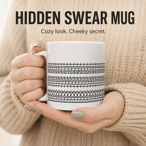 😈 50% OFF Hidden Swear Message Ceramic Mug ☕ Funny Coffee Break Surprise