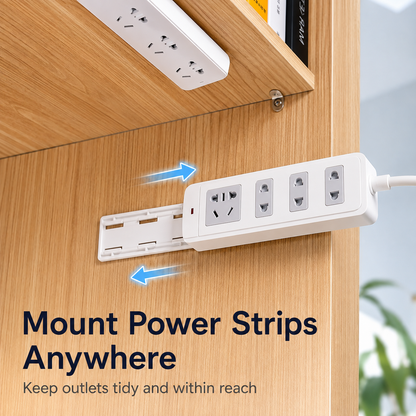 🔥 Today Only 50% OFF 10PCS No-Drill Socket Holders ✨ Peel, Stick & Organize