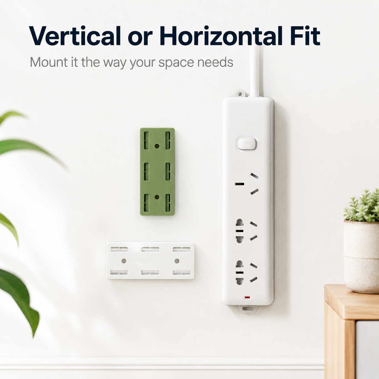 🔥 Today Only 50% OFF 10PCS No-Drill Socket Holders ✨ Peel, Stick & Organize