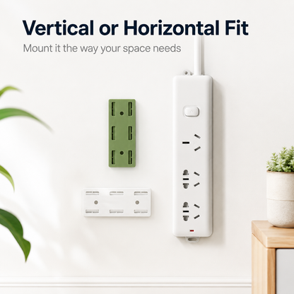 🔥 Today Only 50% OFF 10PCS No-Drill Socket Holders ✨ Peel, Stick & Organize