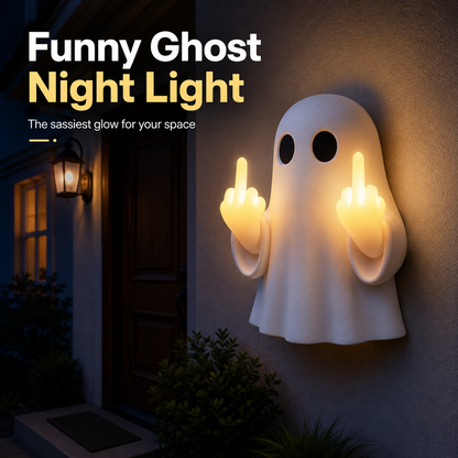 👻 Funny Ghost Middle Finger Night Light 😂 50% OFF Today Only!