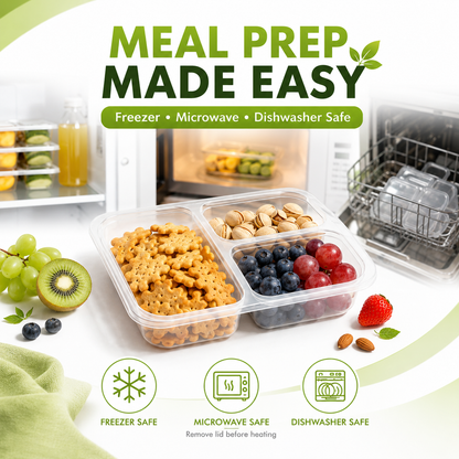 🔥 50% OFF Reusable Snack Containers 🥨 Stack, Store & Grab with Ease