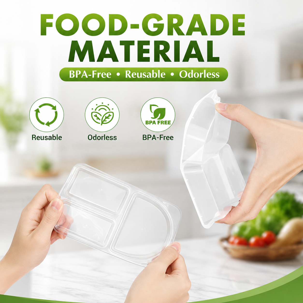 🔥 50% OFF Reusable Snack Containers 🥨 Stack, Store & Grab with Ease
