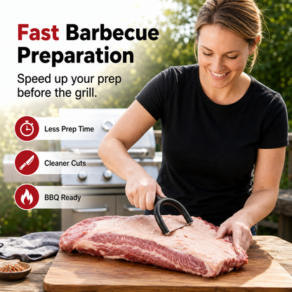 🔥 50% OFF Handheld Meat Fat Trimmer 🥩 Stainless Steel BBQ Prep Tool