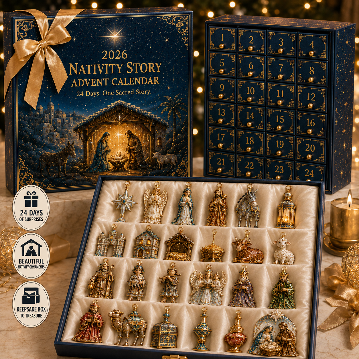 🎄 50% OFF 2026 Nativity Story Advent Calendar ✨ 24 Days of Faith, Joy & Christmas Tradition