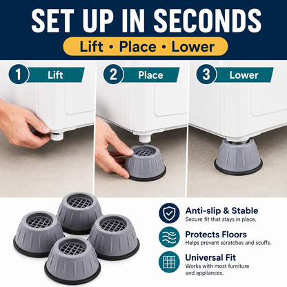 🧺 50% OFF Washer Anti-Vibration Pads ⚡ Reduce Shake & Improve Stability
