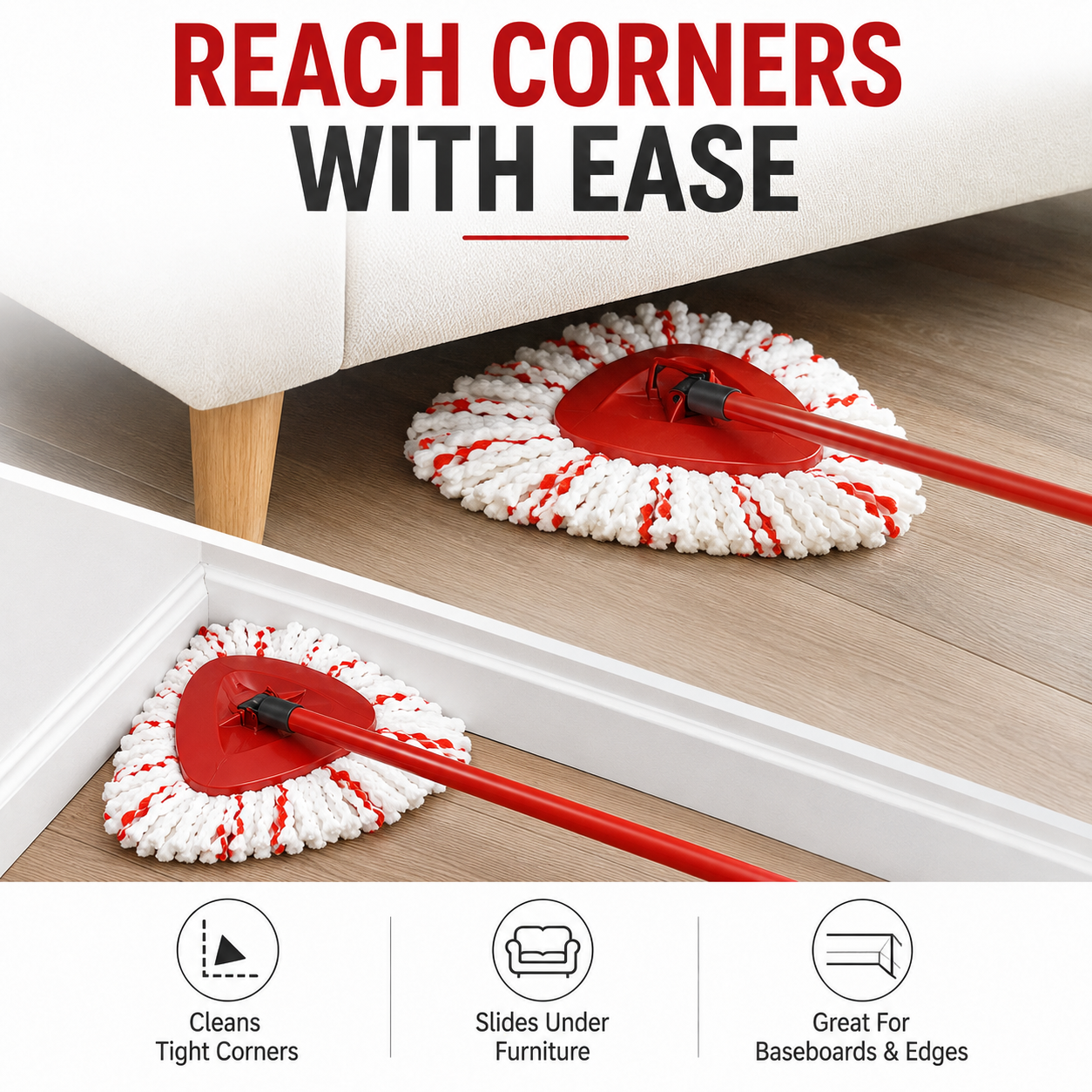 🔥 49% OFF Microfiber Spin Mop Replacement Heads ✨ Refresh Your Mop & Make Floor Cleaning Easier
