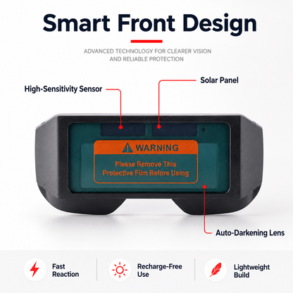 🔥 50% OFF Auto Darkening Welding Glasses ✨ Smart Eye Protection With True Color Vision & Instant Lens Response