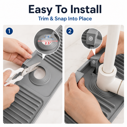 💦 50% OFF 24 Inch Adjustable Silicone Sink Splash Guard ✨ Fast-Draining & Cut-to-Fit Design