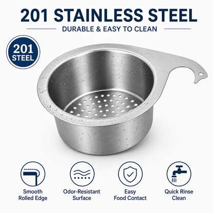 🧺 SAVE 46% Hanging Sink Drain Basket 💧 Catch Scraps & Drain Water Fast