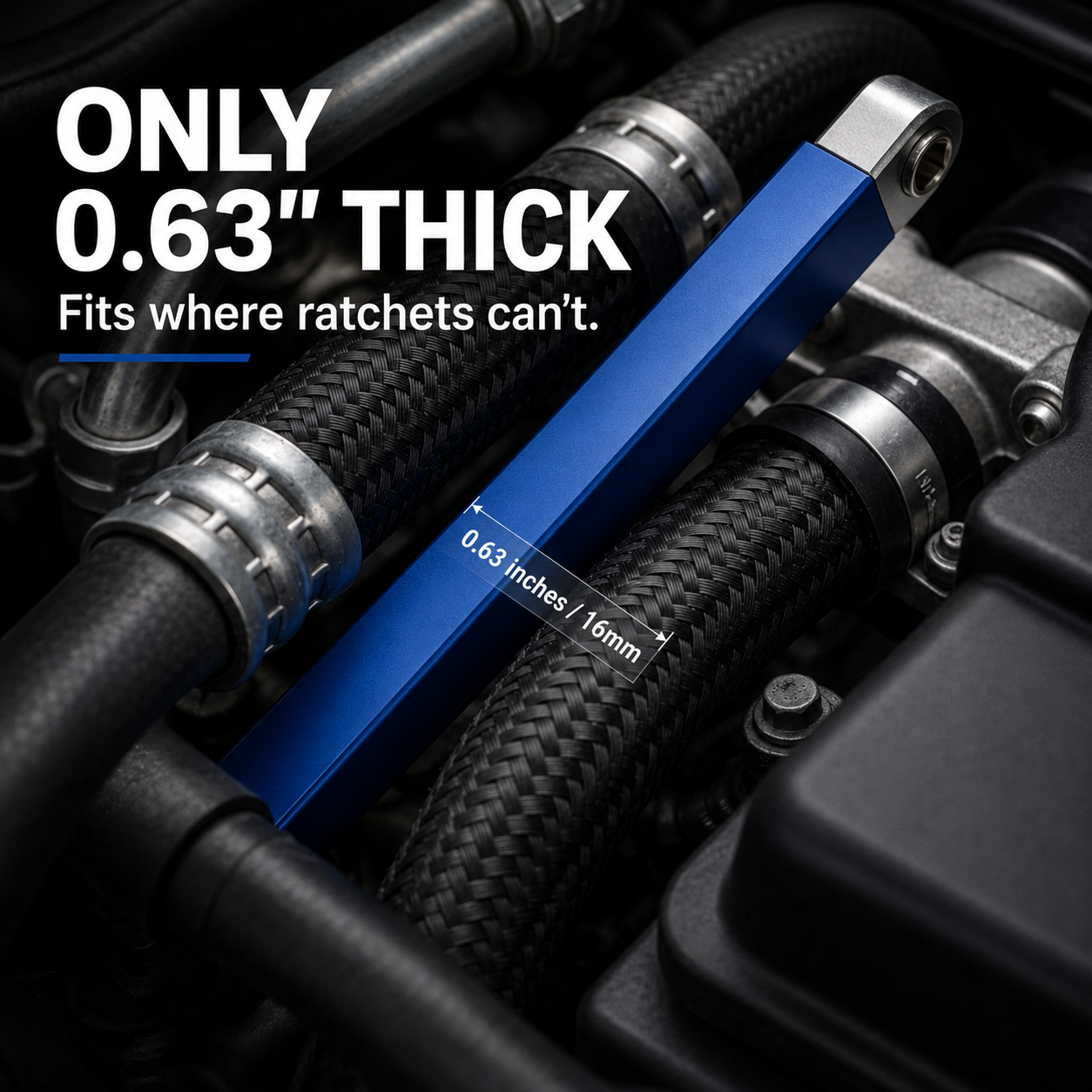 🔥 50% OFF Offset Extension Wrench 🔧 Impact Ready with 1/4", 3/8" & 1/2" Adapters