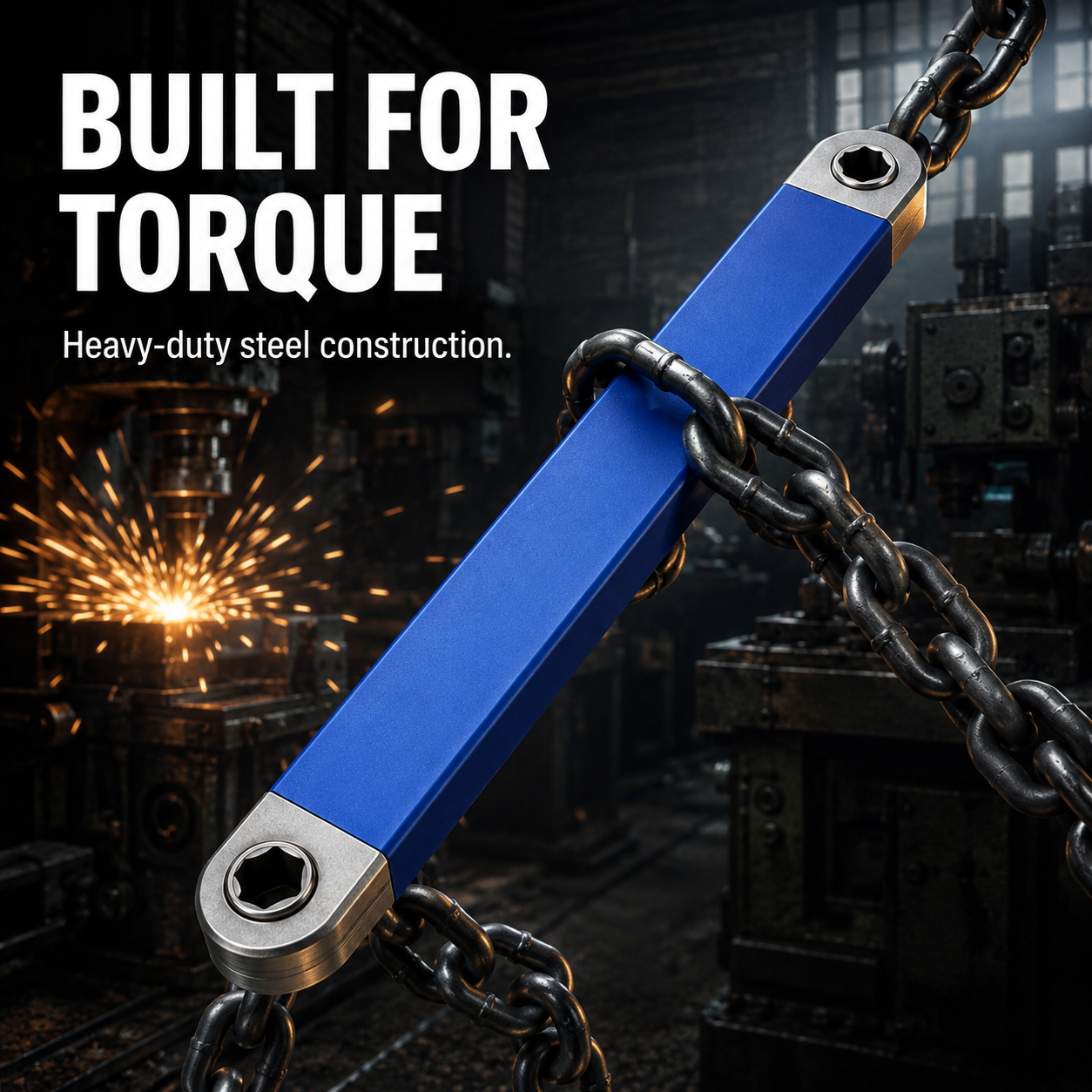 🔥 50% OFF Offset Extension Wrench 🔧 Impact Ready with 1/4", 3/8" & 1/2" Adapters
