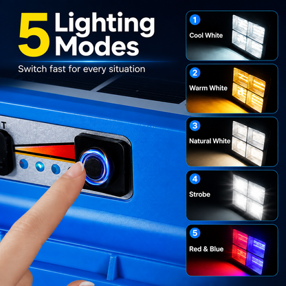 ☀️ 50% OFF Solar Emergency Work Light 🔦 Bright, Portable & Ready Anywhere