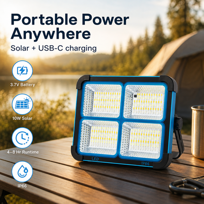 ☀️ 50% OFF Solar Emergency Work Light 🔦 Bright, Portable & Ready Anywhere