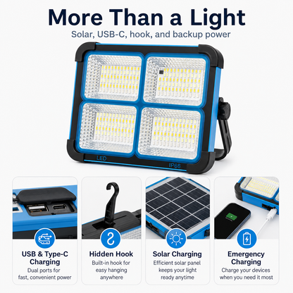 ☀️ 50% OFF Solar Emergency Work Light 🔦 Bright, Portable & Ready Anywhere