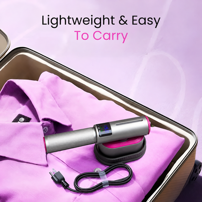 🔥 50% OFF Portable Clothes Steamer 👔 Wrinkles Gone in Just 5 Seconds