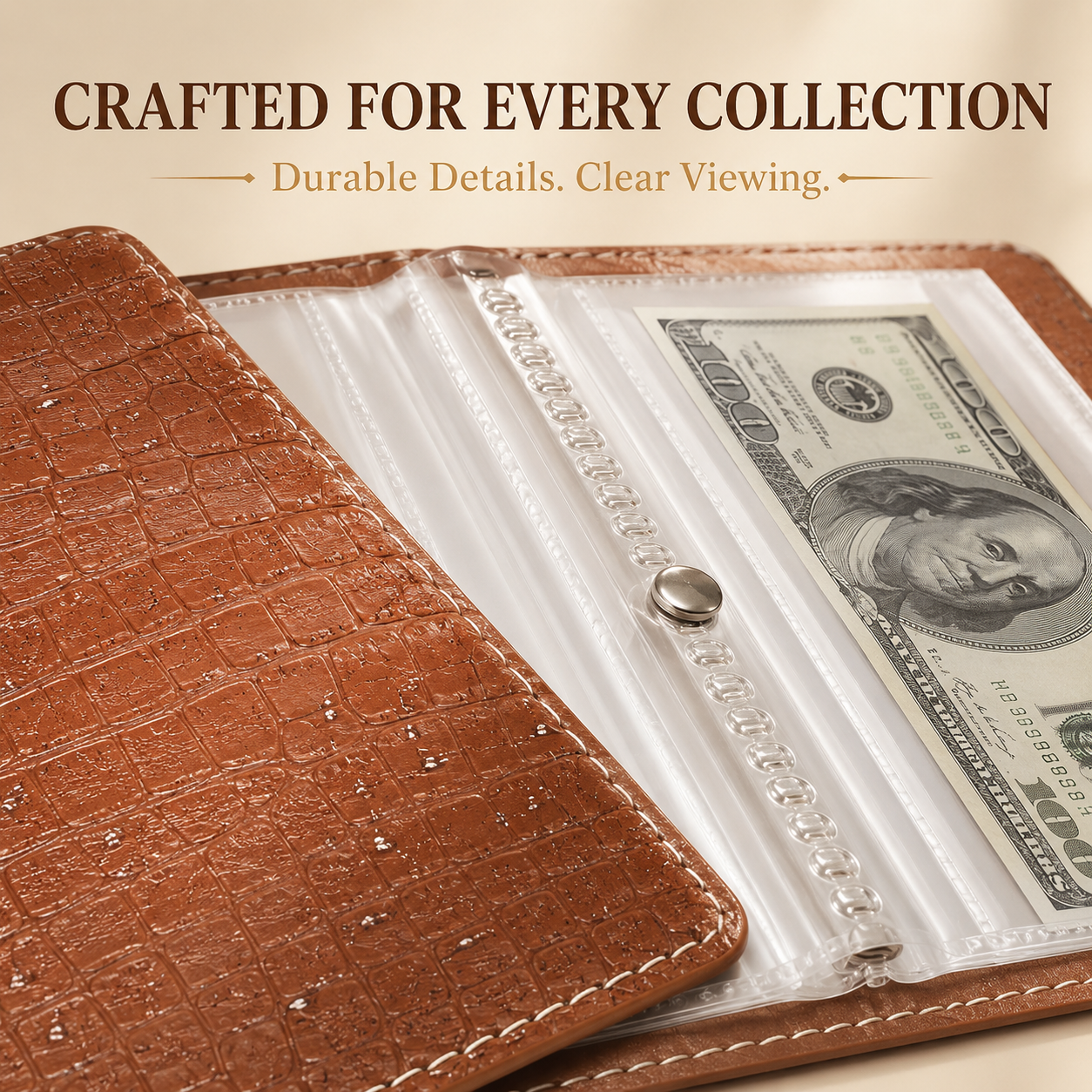 💵 49% OFF Currency Collection Binder 🔒 Secure Storage for 100 Banknotes