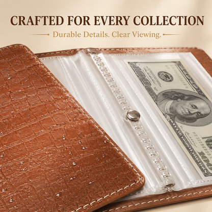 💵 49% OFF Currency Collection Binder 🔒 Secure Storage for 100 Banknotes