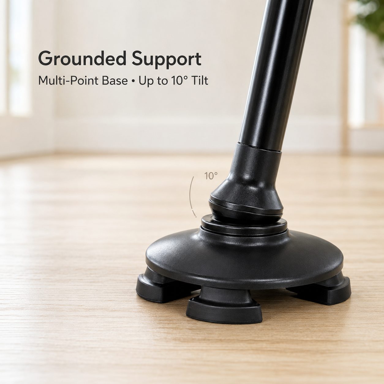 Foldable LED Walking Cane with Extra Grip for Everyday Support