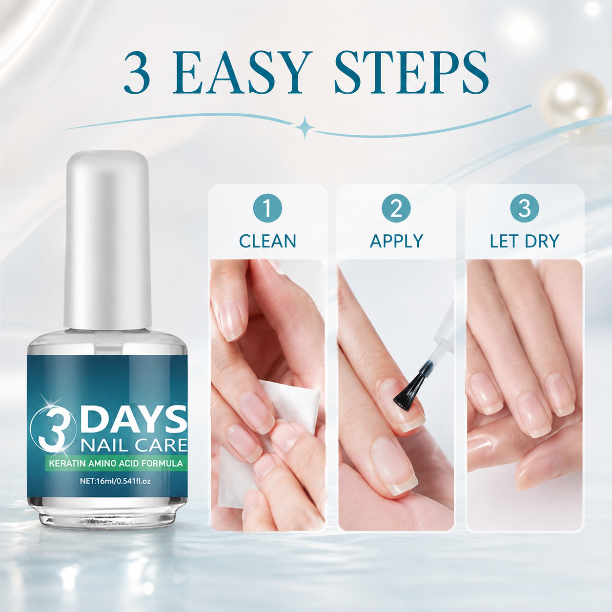💝LAST DAY 49% OFF💖3 Days Nail Care - ✨ Clear Moisture Finish