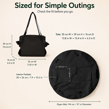 👜SUMMER HOT SALE 48% OFF-Convertible Picnic Mat Tote Bag for Easy Outdoor Outings