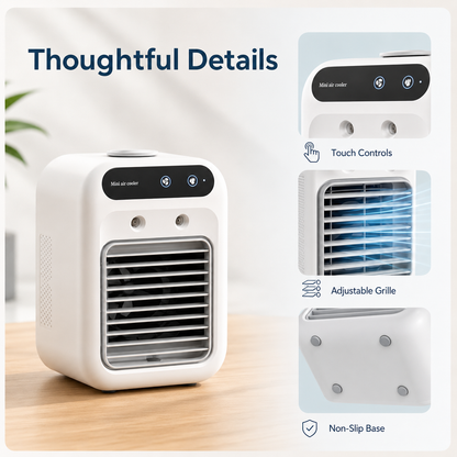🌬️ Portable Mist Air Cooler – Instant Cool Relief