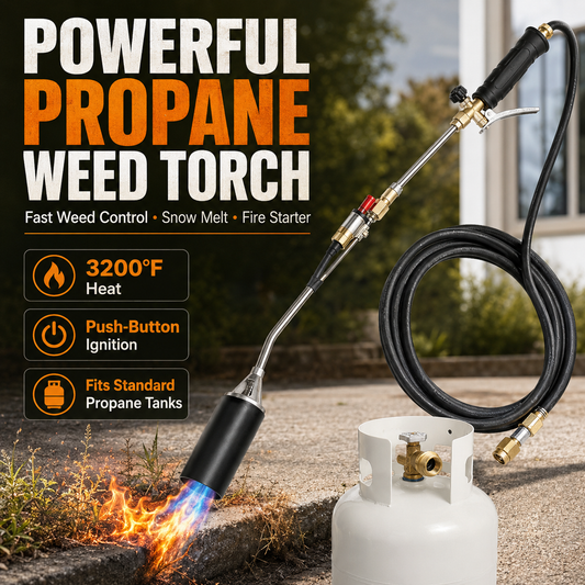 3200°F Propane Weed Burner Torch Kit