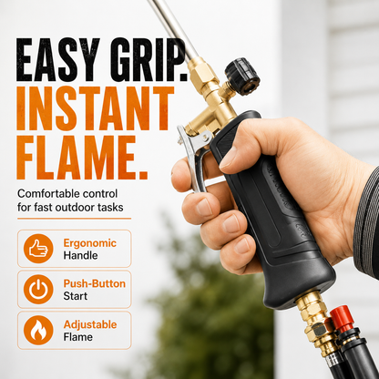 3200°F Propane Weed Burner Torch Kit