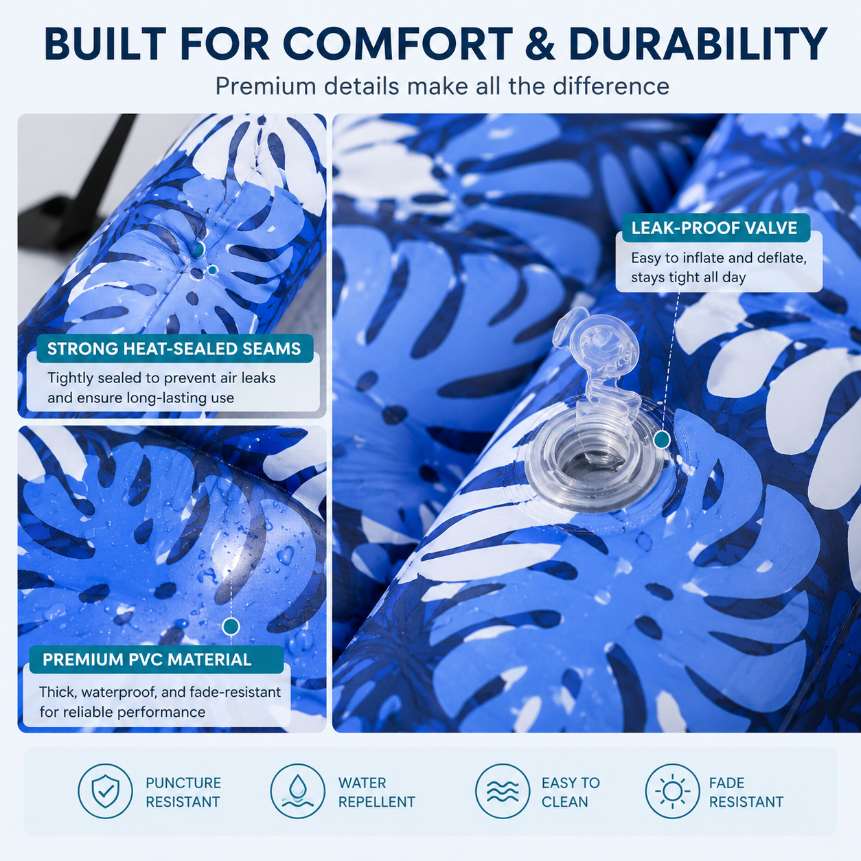 🌊Inflatable Pool Lounge Chair – Lightweight Comfort for Summer