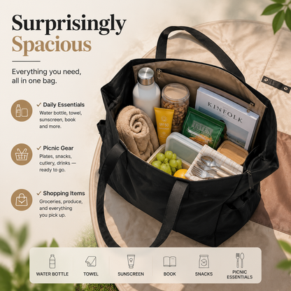 2-in-1 Convertible Tote Bag and Picnic Blanket