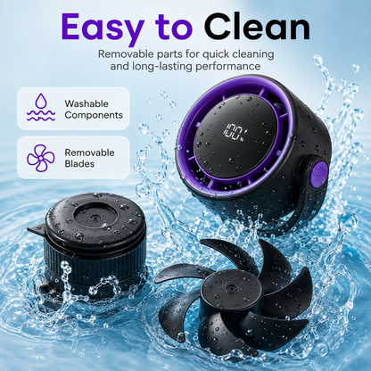 Vacuum Suction Portable Clip Cooling Fan for Car &amp; Bedroom