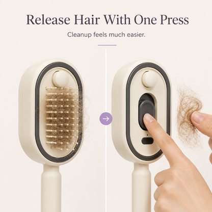 ✨3-in-1 Electric Mist Hair Brush for Easier Detangling & Cleanup