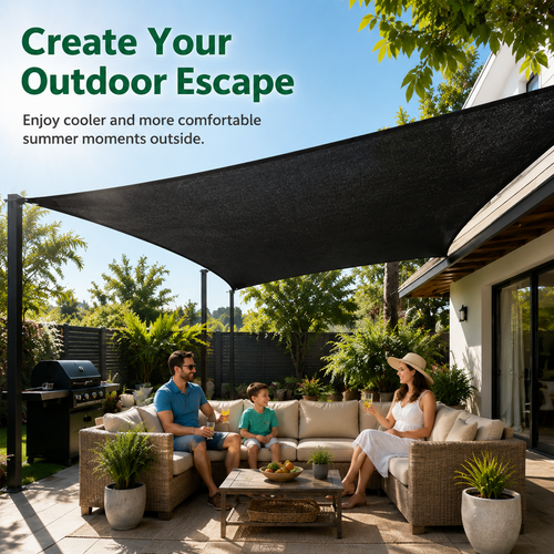 99% Shade Sunshade Net for a Cooler Outdoor Living Space 🌿