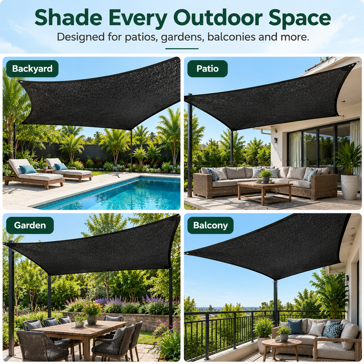99% Shade Sunshade Net for a Cooler Outdoor Living Space 🌿