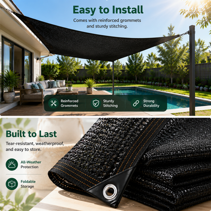 99% Shade Sunshade Net for a Cooler Outdoor Living Space 🌿