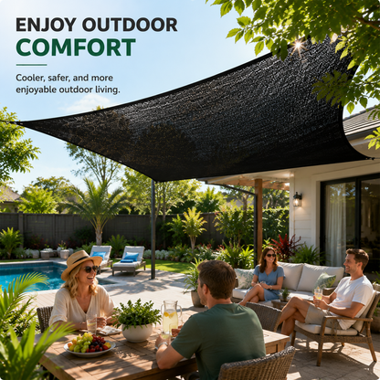 99% Shade Sunshade Net for a Cooler Outdoor Living Space 🌿