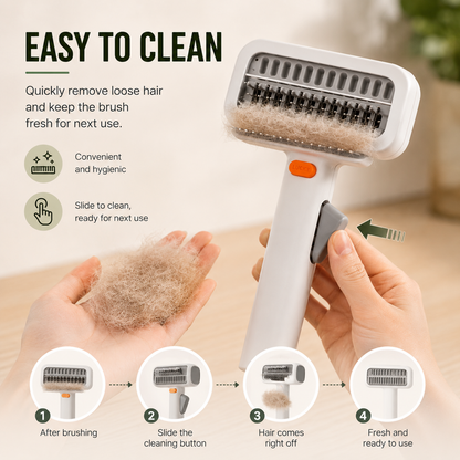 🔥2-in-1 Pet Grooming Comb for Easy Hair Removal & Detangling 🐾