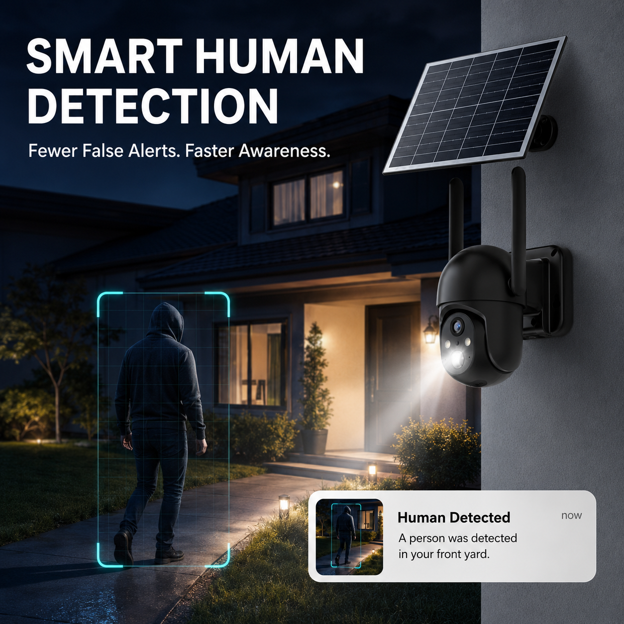 📶Solar Powered 4G Security Camera, 4MP HD Color Night Vision