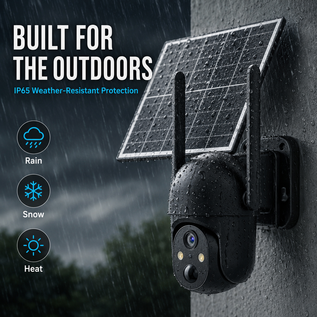 📶Solar Powered 4G Security Camera, 4MP HD Color Night Vision
